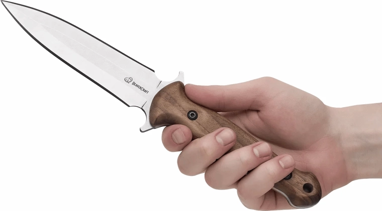 Ergonomic walnut handle