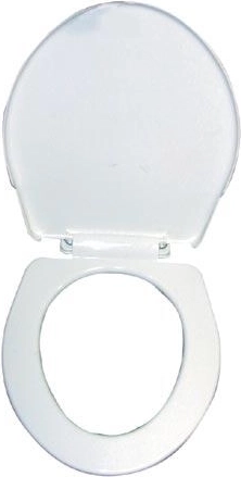 Pailginta plastikinė WC sėdynė, balta