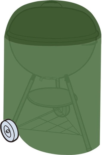 Protective cover for round grill 71 × 76 cm, PE, green