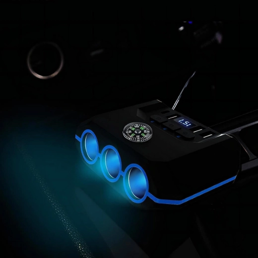 LED voltmeter for monitoring voltage in the vehicle (12 V / 24 V)