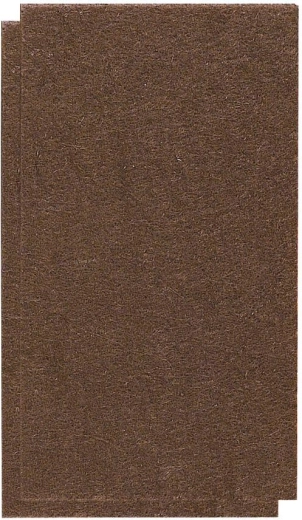 Veltinės lipnios baldų pėdučių pagalvėlės 100 × 60 mm, rudos (2 vnt.)