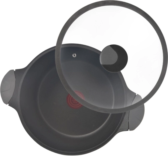 Glass lid for monitoring cooking
