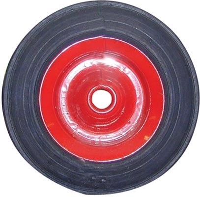 Solid wheel for hand truck 196 mm with metal rim and 20 mm plain hub