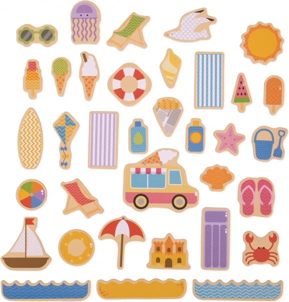 Bigjigs Toys magnetai atostogos prie jūros