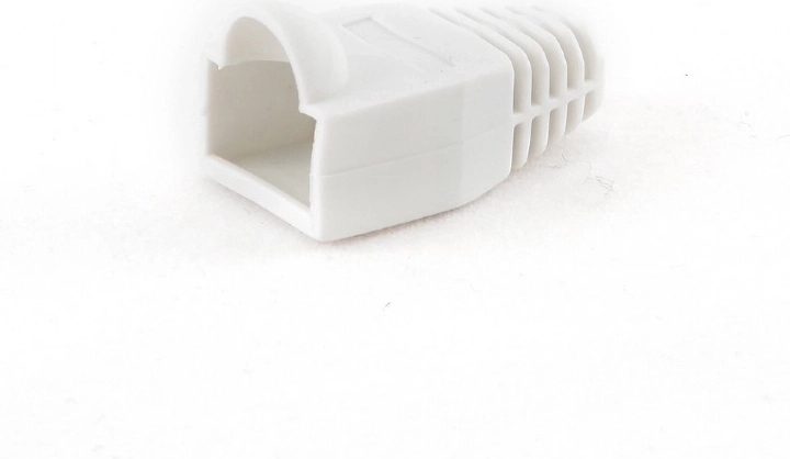 RJ45 connector protective boot, 100 pcs, white