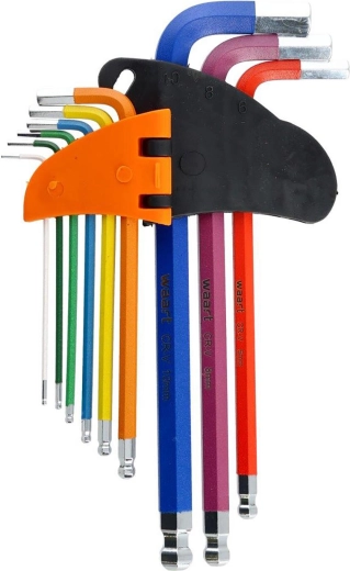 Clear color-coded size markings