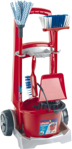 Kibiras su išgręžimo krepšeliu ir mopas realistiškam valymui