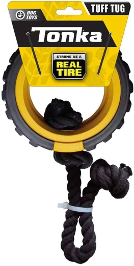 Tonka rubber mega tug with rope for dogs 38 cm