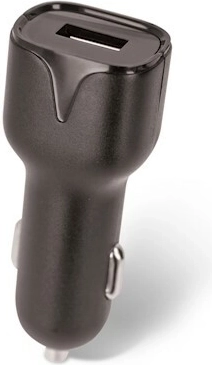 Setty USB automobilinis įkroviklis 2,4 A su microUSB kabeliu 1 m, juodas