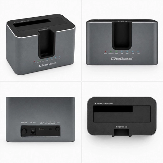 Support up to 28 TB and an aluminum body for better cooling