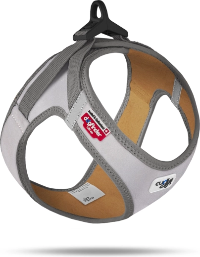 Curli šunų petnešos glow reflective pilkos 2XS (2–4 kg)