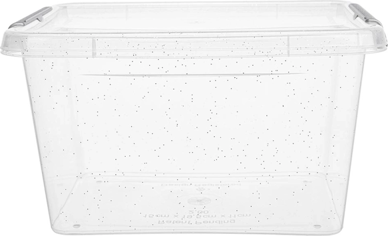Transparent container: see the contents at a glance