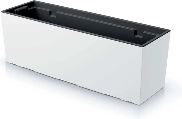 URBI CASE planter with insert 77 cm white