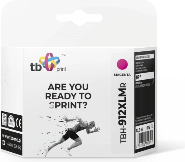 Purpurinis rašalas HP OfficeJet Pro 8025, suderinama 912XL kasetė