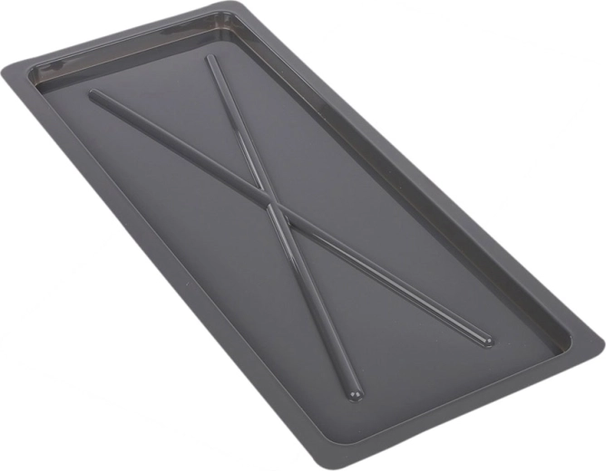 Metpol silver drip tray 55 × 24 cm for 60 cm cabinet dish drainer
