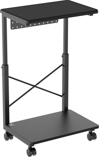 Adjustable Mobile PC Stand with Shelf