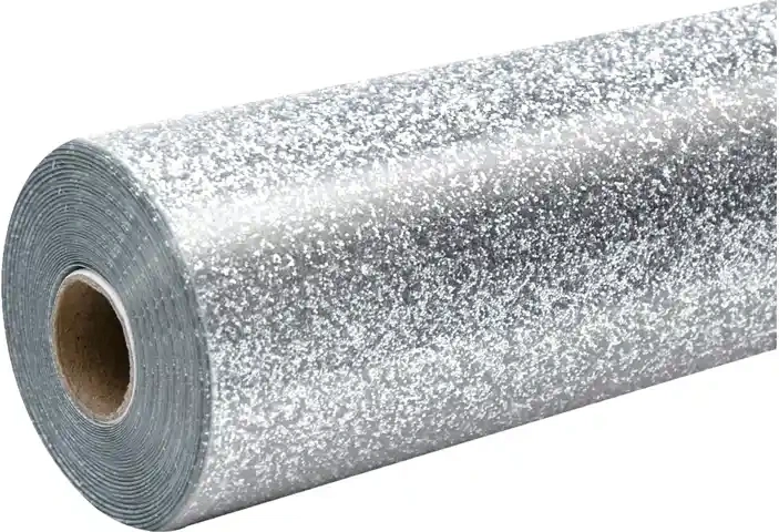 HTVRONT glitter heat transfer vinyl 30.5 × 90 cm silver