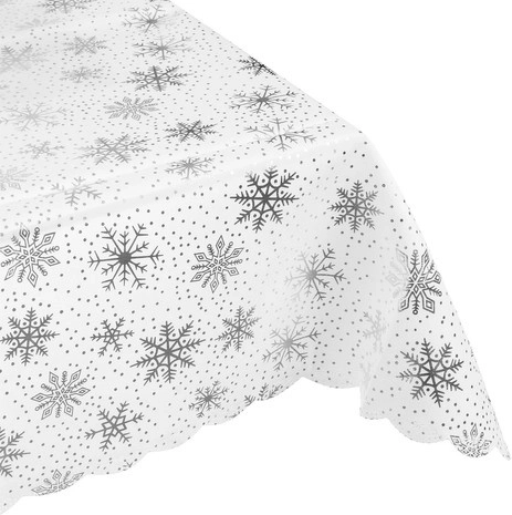 Festive silver snowflake motif