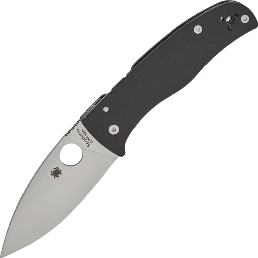 Spyderco Bodacious – kišeninis peilis su 9,2 cm ašmenimis, satin, juoda G10