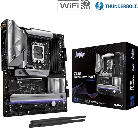 Asrock z890 livemixer wifi atx motherboard