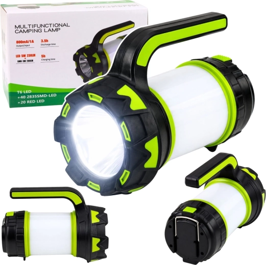 Rechargeable 2-in-1 Camping LED Flashlight and Lantern