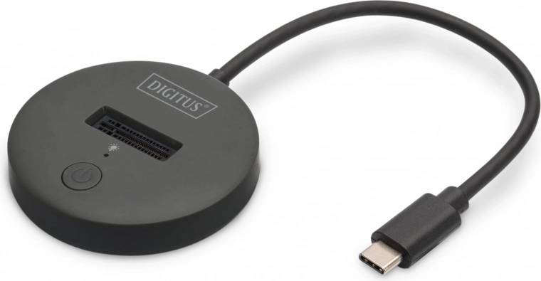 Docking station for M.2 NVMe/SATA SSD with USB‑C 3.2 Gen2 10 Gbps, black
