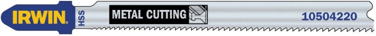 Set of jigsaw blades IRWIN HSS T118A for metal, 92 mm (5 pcs)