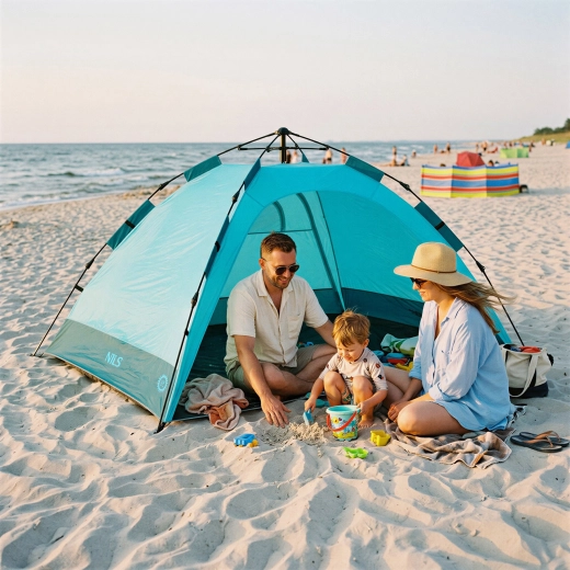 Shade and UV protection for comfort by the water