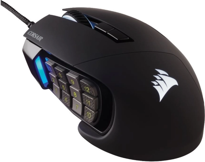 Žaidimų pelė Corsair Scimitar RGB Elite 18 000 DPI, juoda
