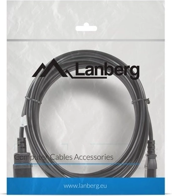 IEC 320 C13 – C14 power extension cable 5 m black