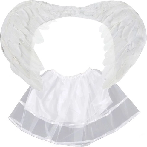 Kruzzel children's angel costume – wings and tulle skirt