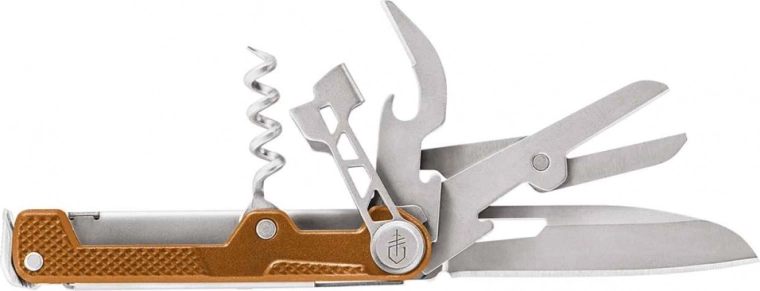 Gerber ArmBar Cork Orange – multifunctional knife 6.5 cm, 9 functions
