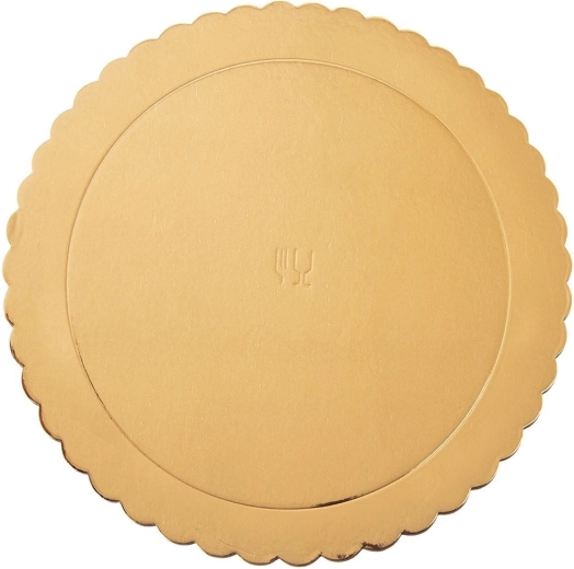 Gold round cake board 32 cm