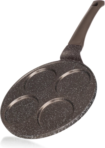 Pancake Pan Granite Brown 26 cm with Non-stick Surface