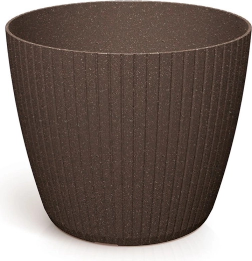Vazonas Lamia Eco Wood 29,5 cm – kavos