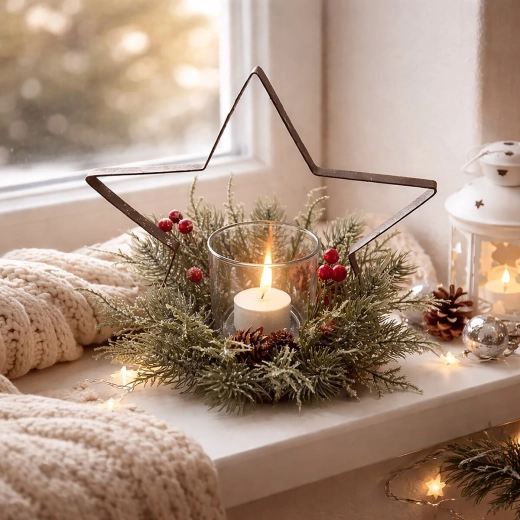 Festive berry decor for winter arrangements