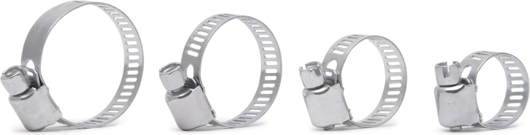 Stainless Steel Hose Clamp Set - 8 Pieces
