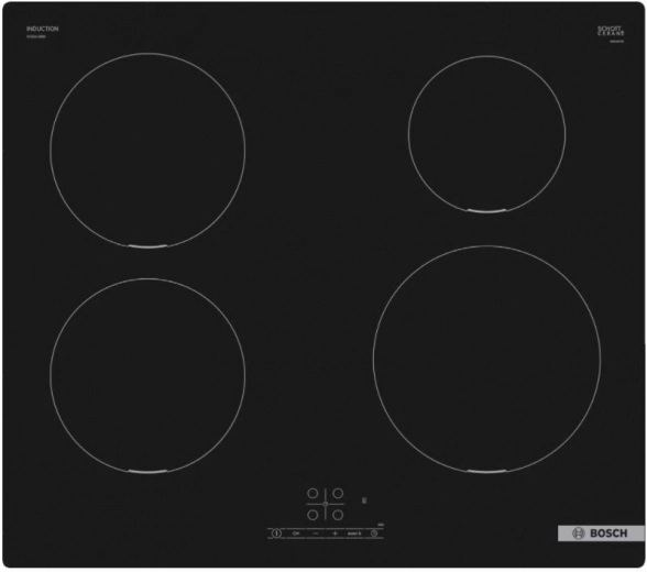 Induction cooktop with PowerBoost and TouchSelect