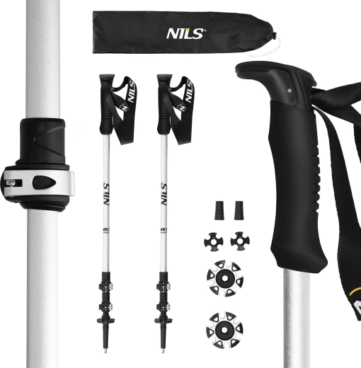 NILS TK8602 Trekking Poles with Quick Locks and EVA Grip