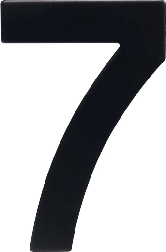 Namo numeris 7, 95 mm, nerūdijantis plienas, juoda matinė
