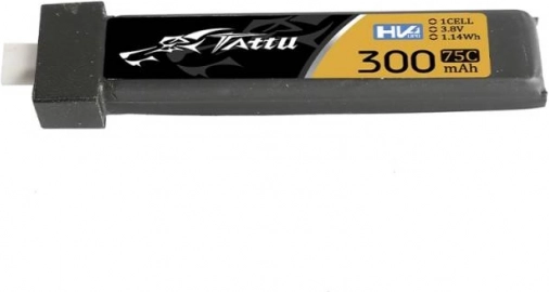 Tattu LiPo baterijos 300 mAh 3,8 V 75C 1S HV BT2.0 (5 vnt.)