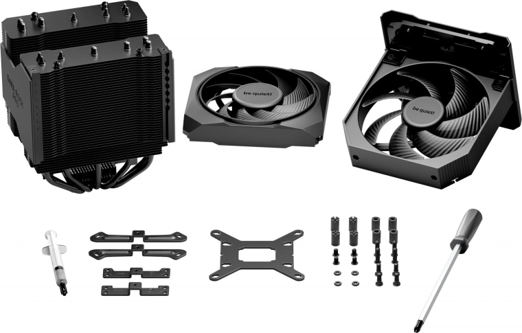 Two Silent Wings PWM fans and rich accessories