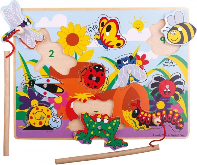 Bigjigs Toys medinis vabzdžių gaudymo žaidimas
