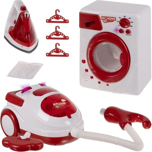 Kids' My Home cleaning appliance set – washing machine, vacuum cleaner and iron
