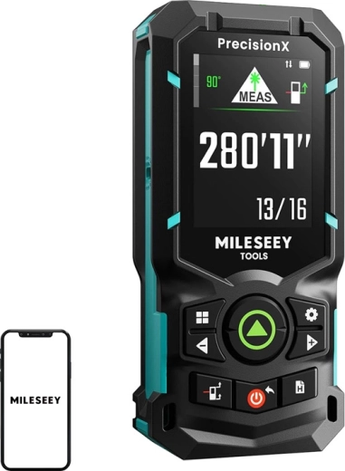 Mileseey S50 laser distance meter with green laser, 120 m