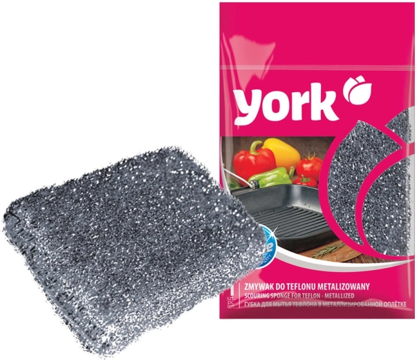 LISA dish sponge for Teflon, 11.5 × 7.5 × 3 cm, color mix