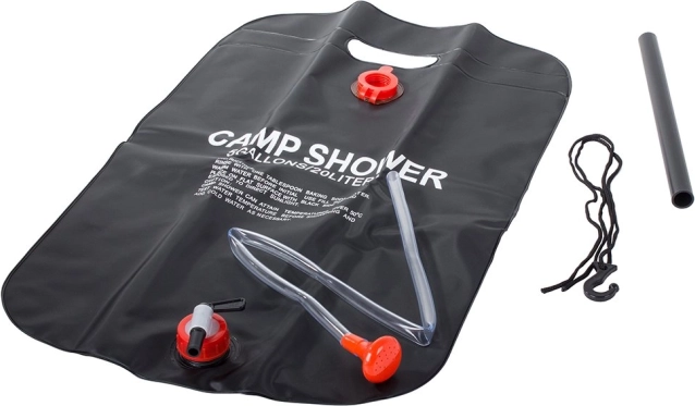 Complete hanging shower set