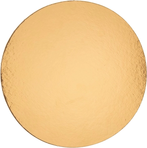 Thin gold cake board Ø 26 cm (1 pc)