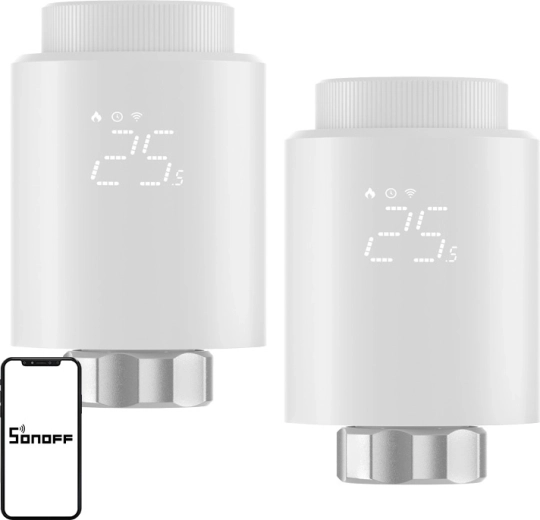 Termostatinė galvutė Sonoff ZigBee TRVZB (2 vnt.)
