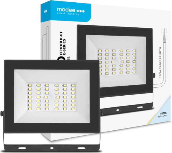 LED prožektorius MODEE E‑Series Slim 30 W, 2400 lm, 120°, šaltai balta